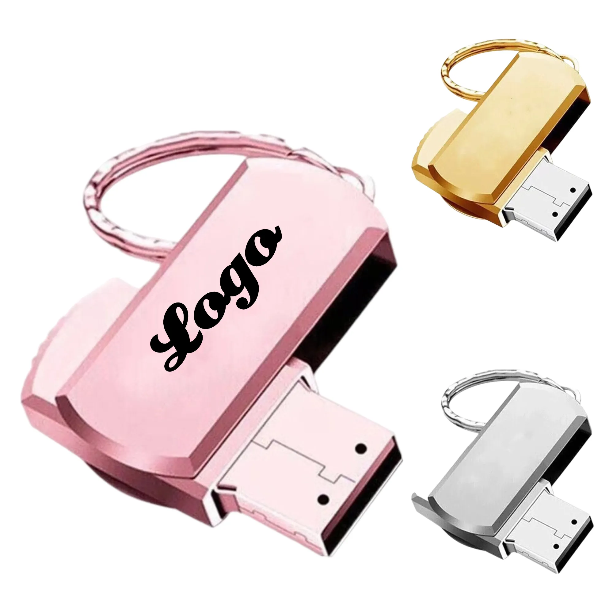 64GB USB Keychain Rotates The Flash Drive For Business