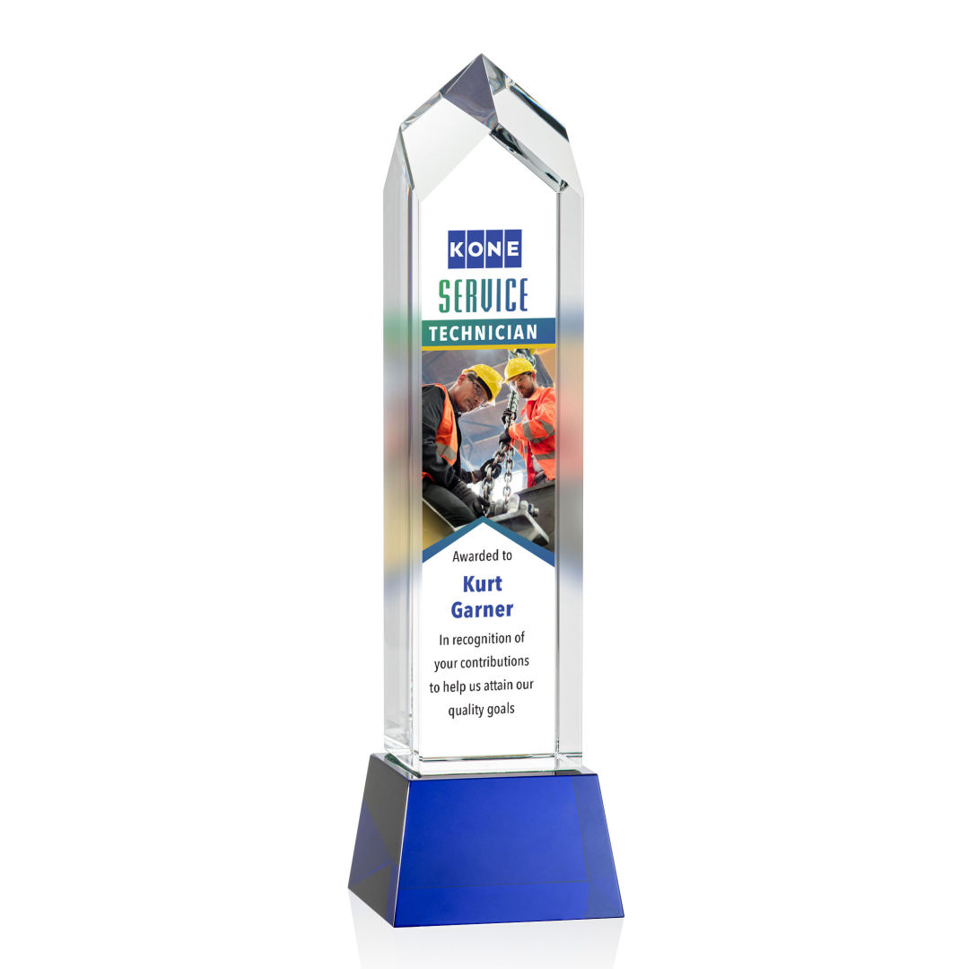 Clarington VividPrint™ Award on Base - Blue 8