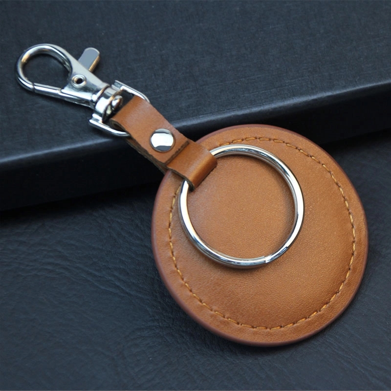 Round Leather Key Chains & Car Keychain 3