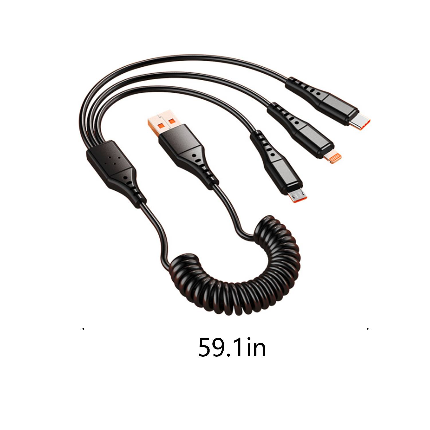 3 in 1 Spring Fast Charging Cable 3