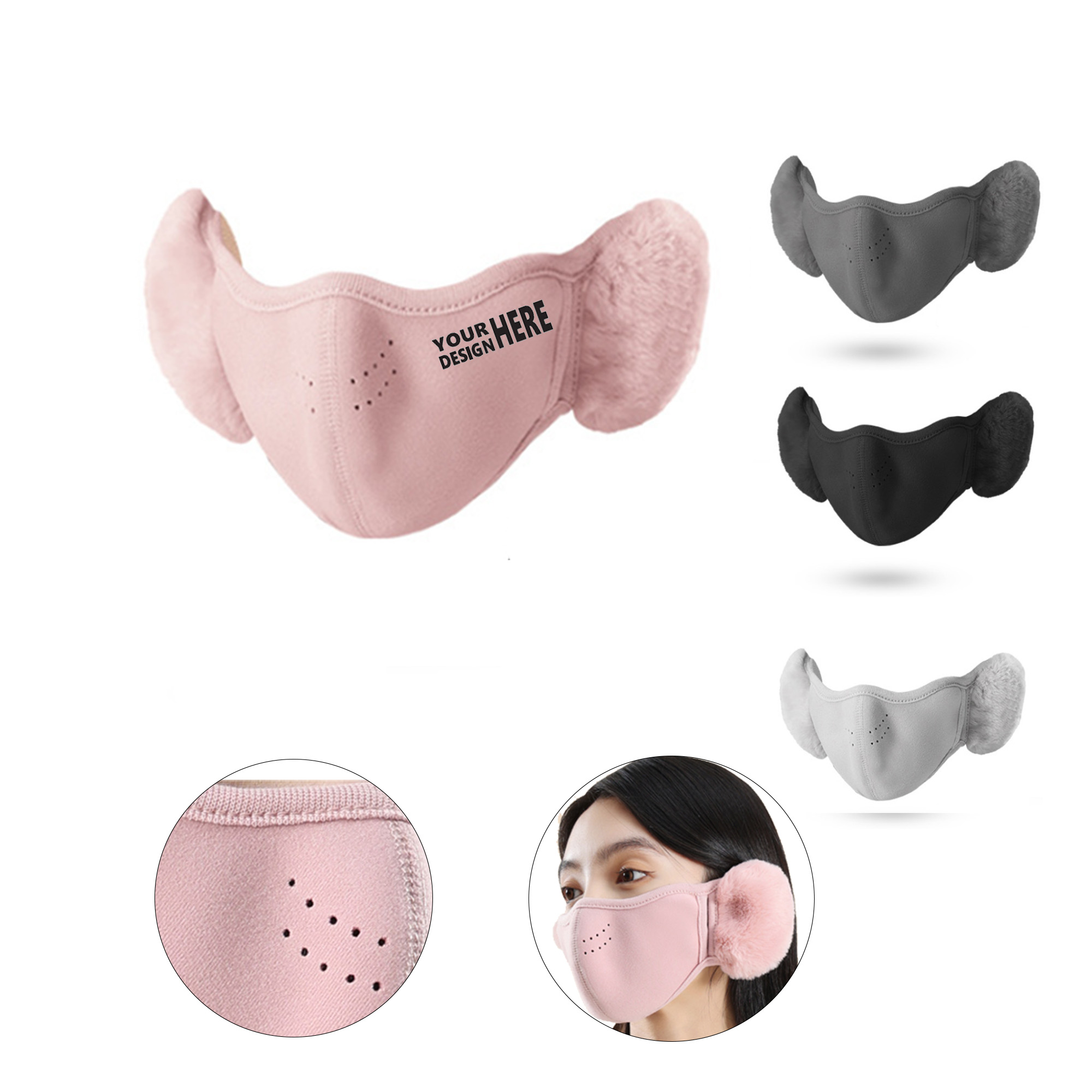 Winter 2-In-1 Face Mask Ear Warmer 1