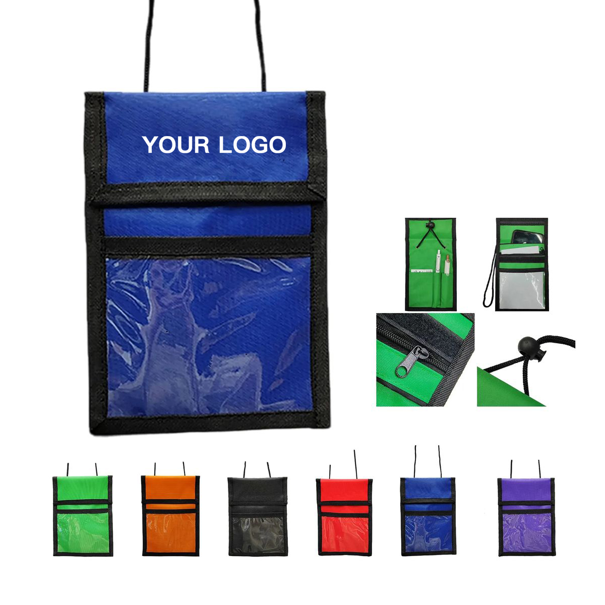 Event Badge Holder Wallet with Pen Slots 2