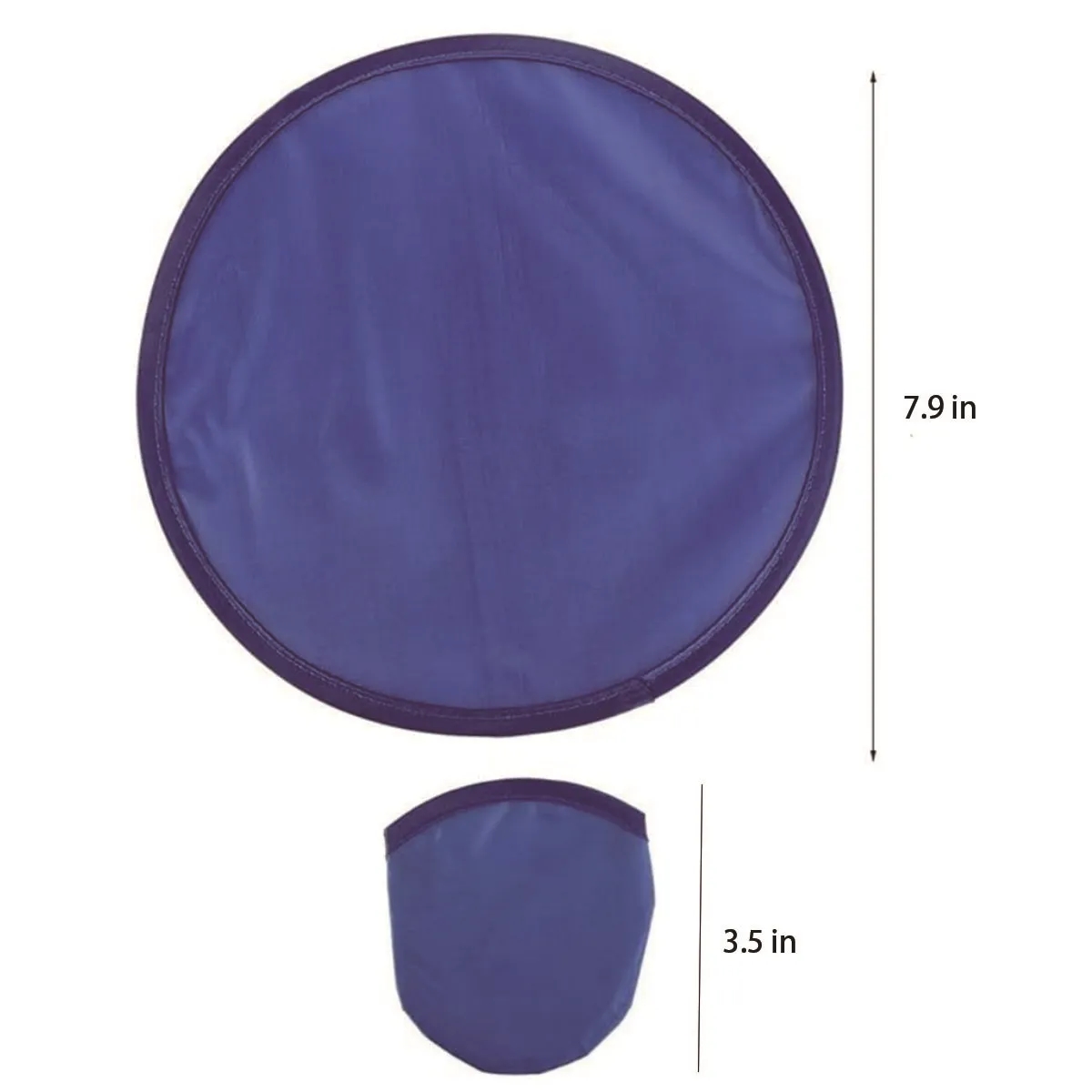 Collapsible Portable Nylon Foldable Flying Disc Fan with Bag 3