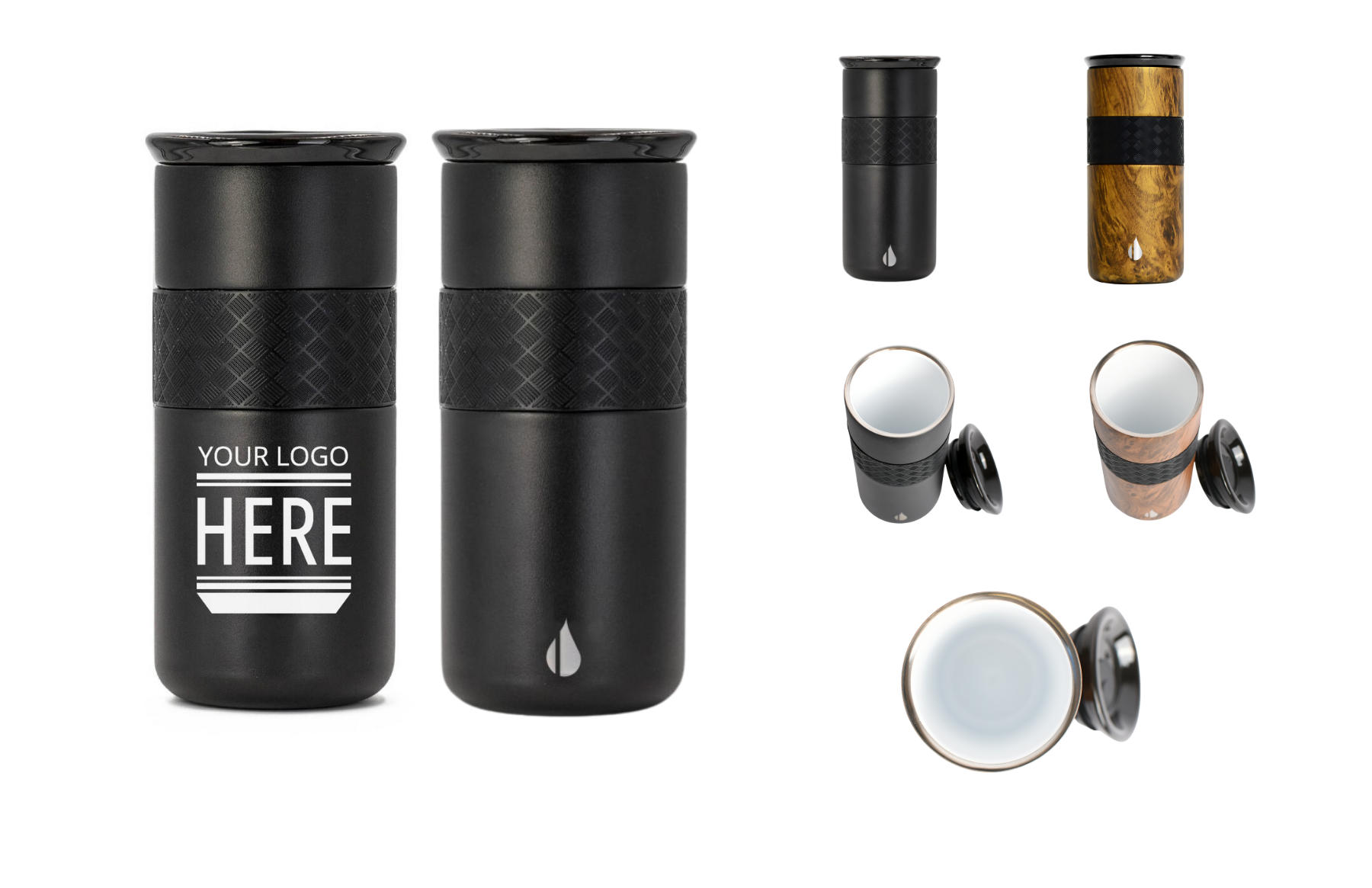 Elemental® Artisan Ceramic 16oz Stainless Steel Tumbler with Ceramic Lid 5