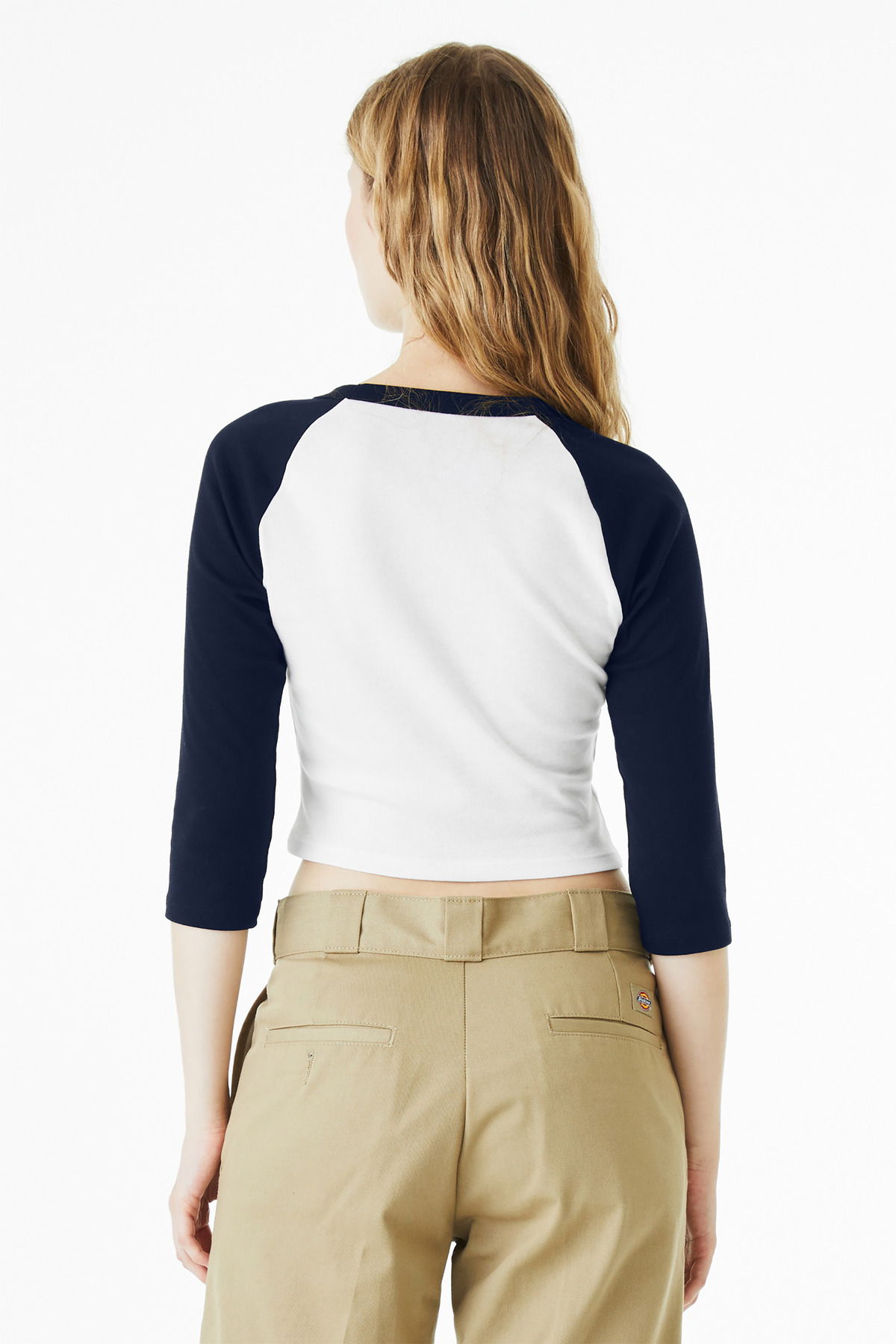 BELLA+CANVAS Women's Micro Rib 3/4 Raglan Baby Tee BC1200 28
