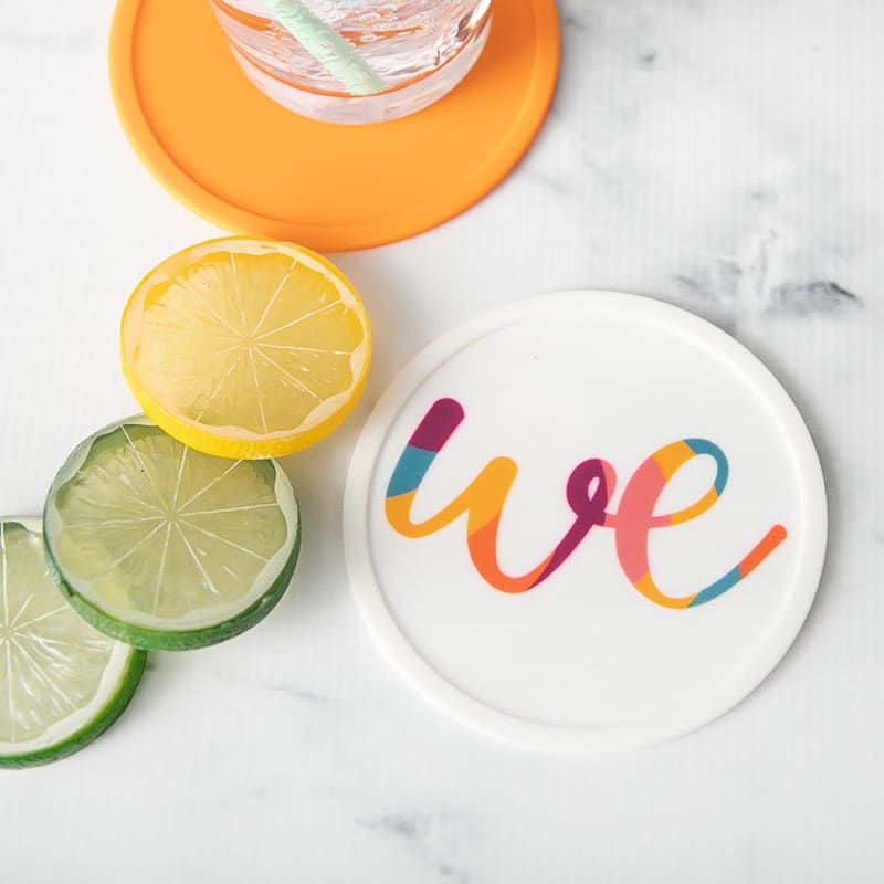 4 Inch Custom Silicone Drink Coasters 4