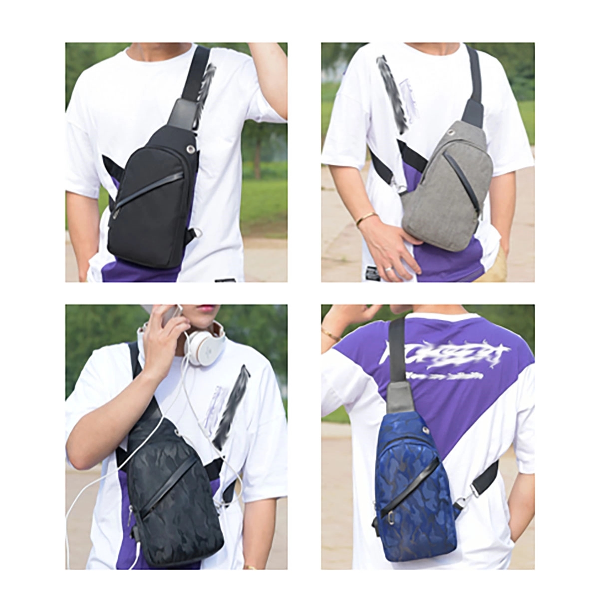 Sling Bag Backpack With Usb Charger Port 6