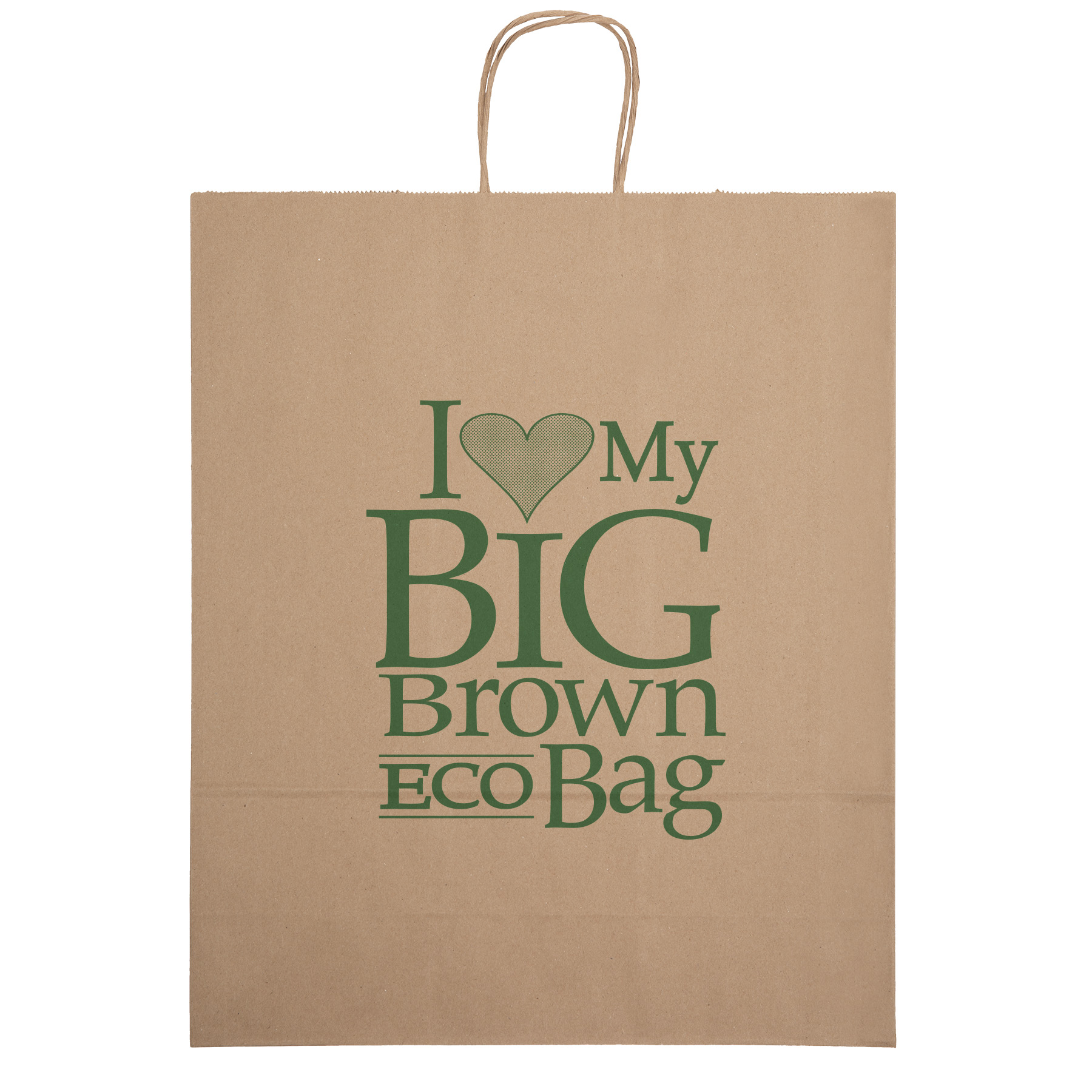 Eco Stephanie - Kraft-Brown Shopper - Flexo Ink Print 4