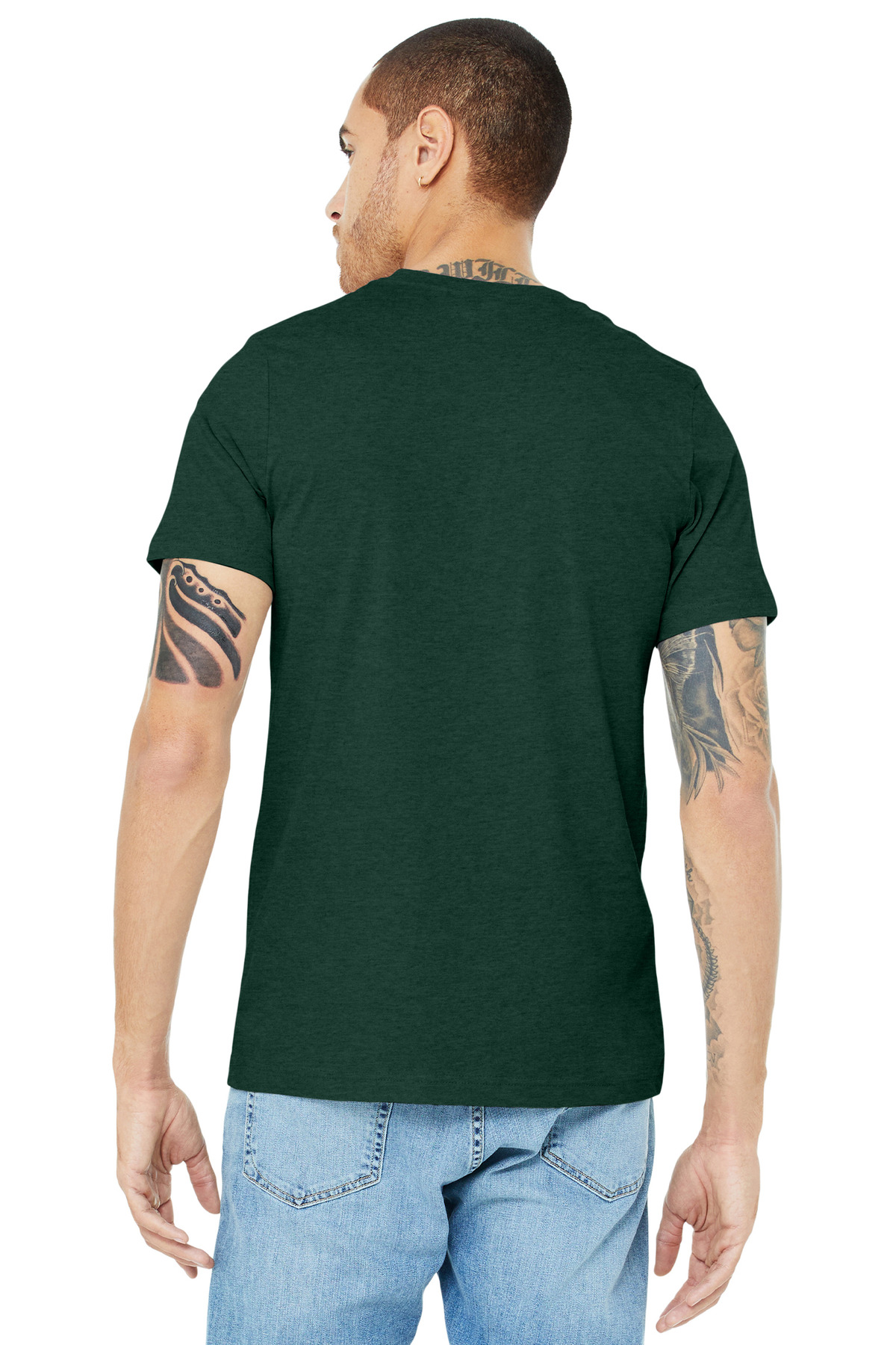 BELLA+CANVAS Unisex Heather CVC Short Sleeve Tee. BC3001CVC 522