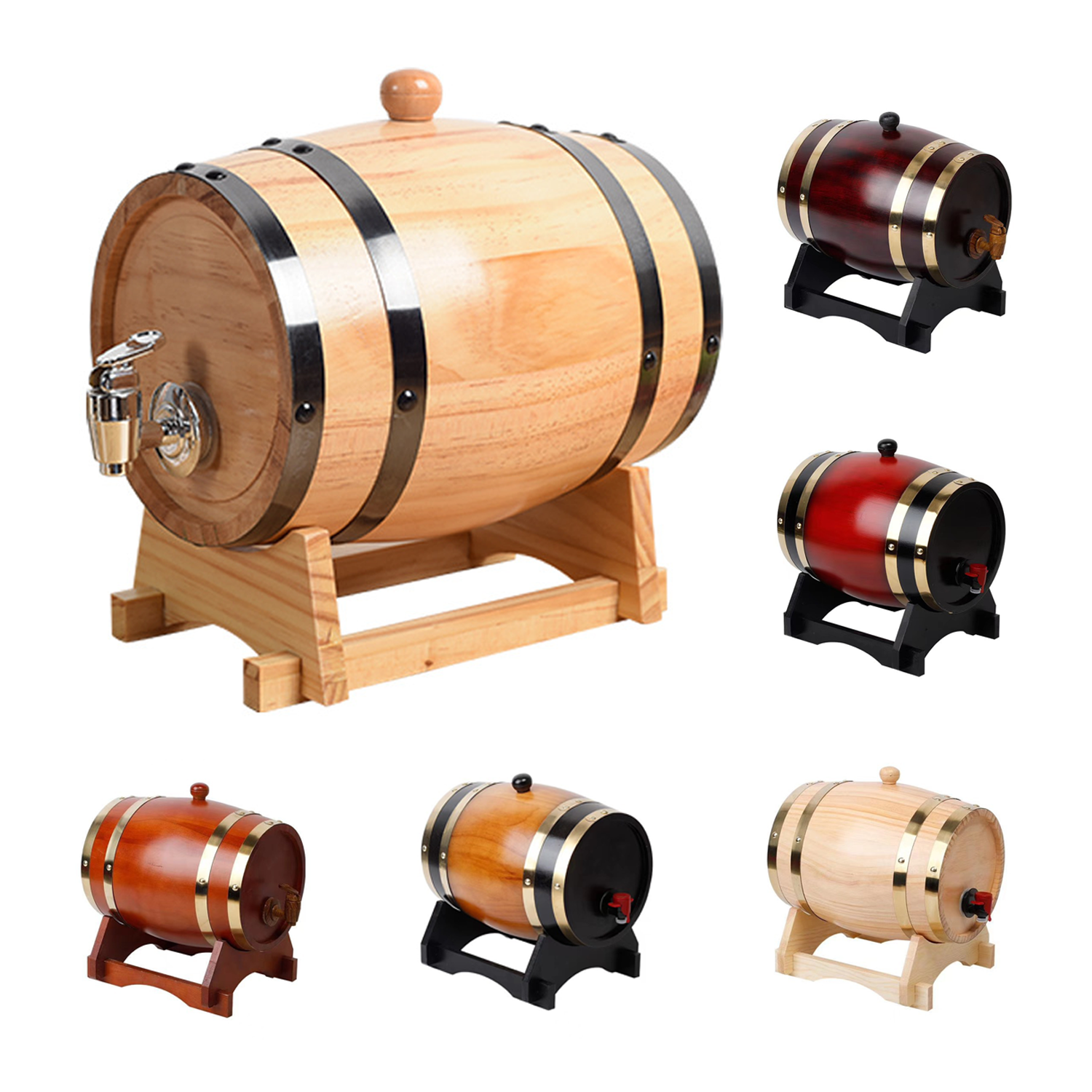1.5L Whiskey Barrel Dispenser 1