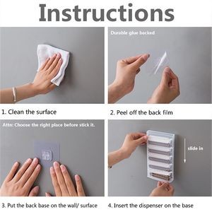 10 Pieces Food Bag Sealer Clip With Dispenser 5