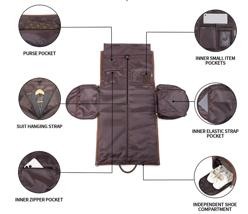 Canvas Duffle Leather Bag For Travel 4