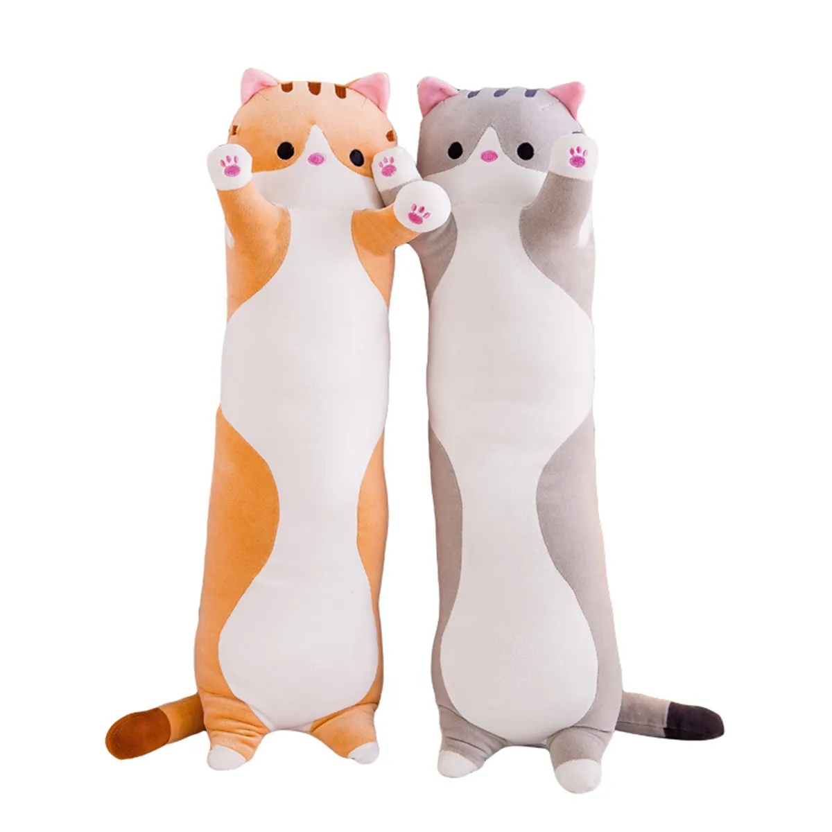 28in Long Cat Plush Body Pillow Animals Soft Plushies 2