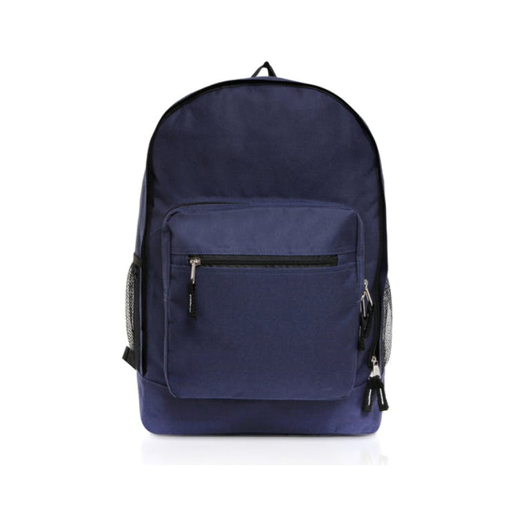 17.5" Classic Backpacks - Navy Side Mesh Pockets 2