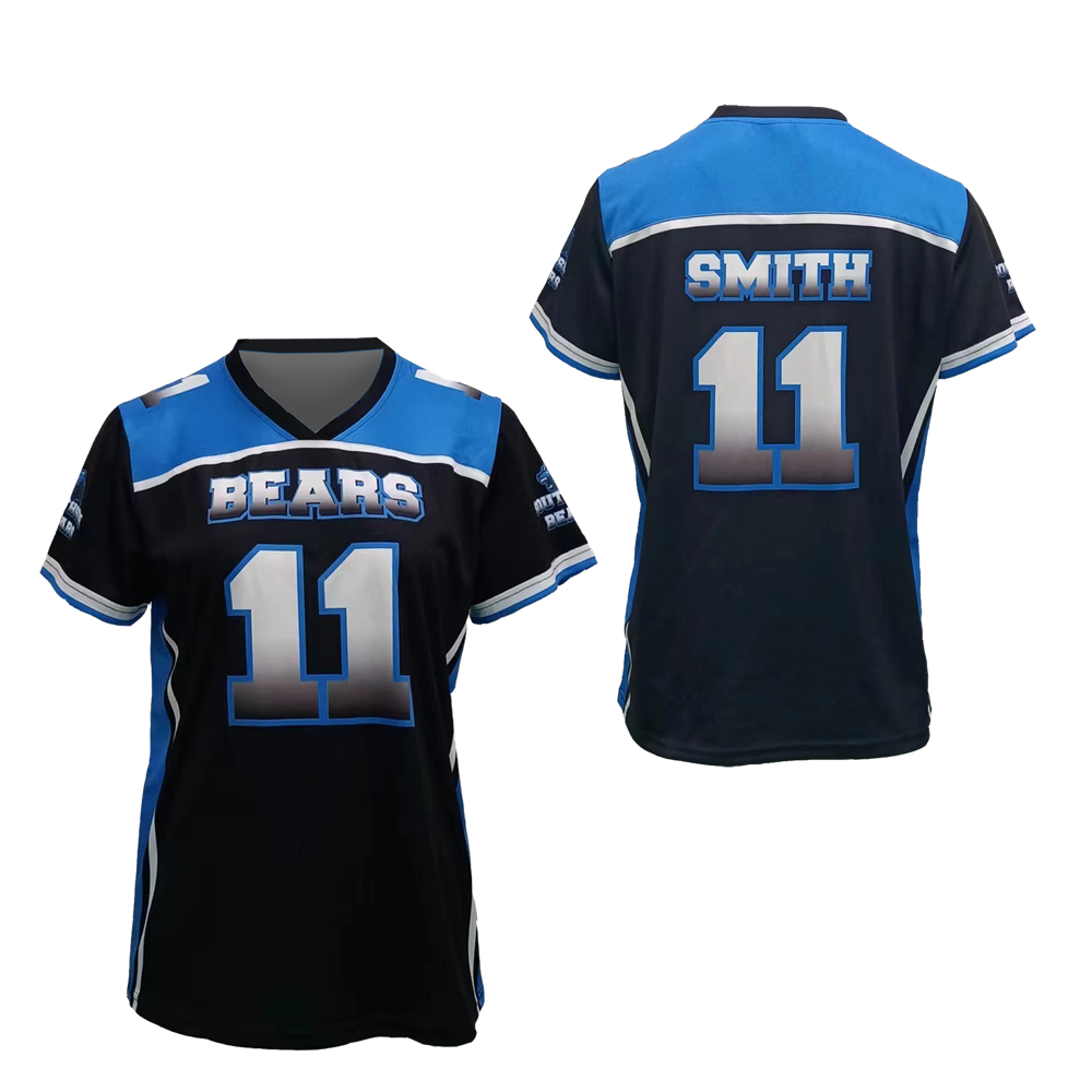 Women's Football Pinhole Mesh Fan Jersey 1