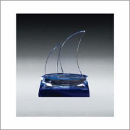Sailboat- Blue Base - 7.5" 2