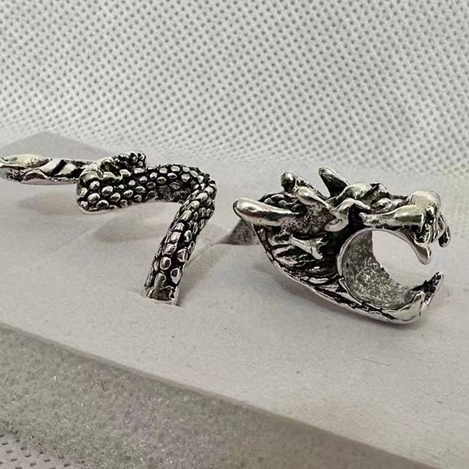 Adjustable Dragon shaped Smoking Ring 5