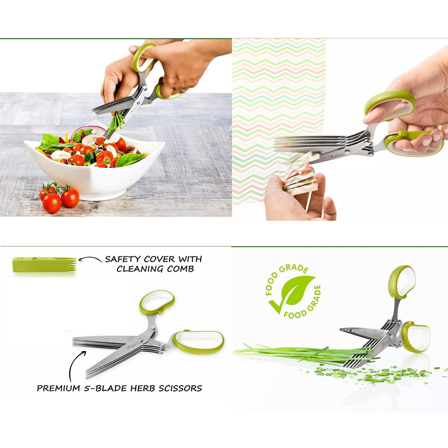 2 in 1 Herb Scissors Set 2