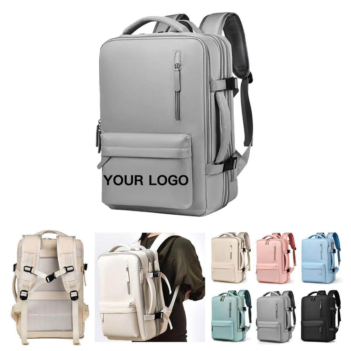 Lightweight Expandable Backpack with Multiple Compartments 2