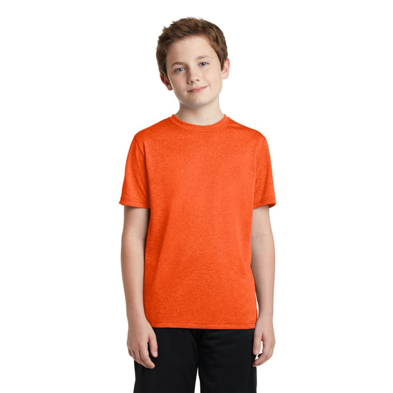 Sport-Tek Youth Heather Contender Tee. 19