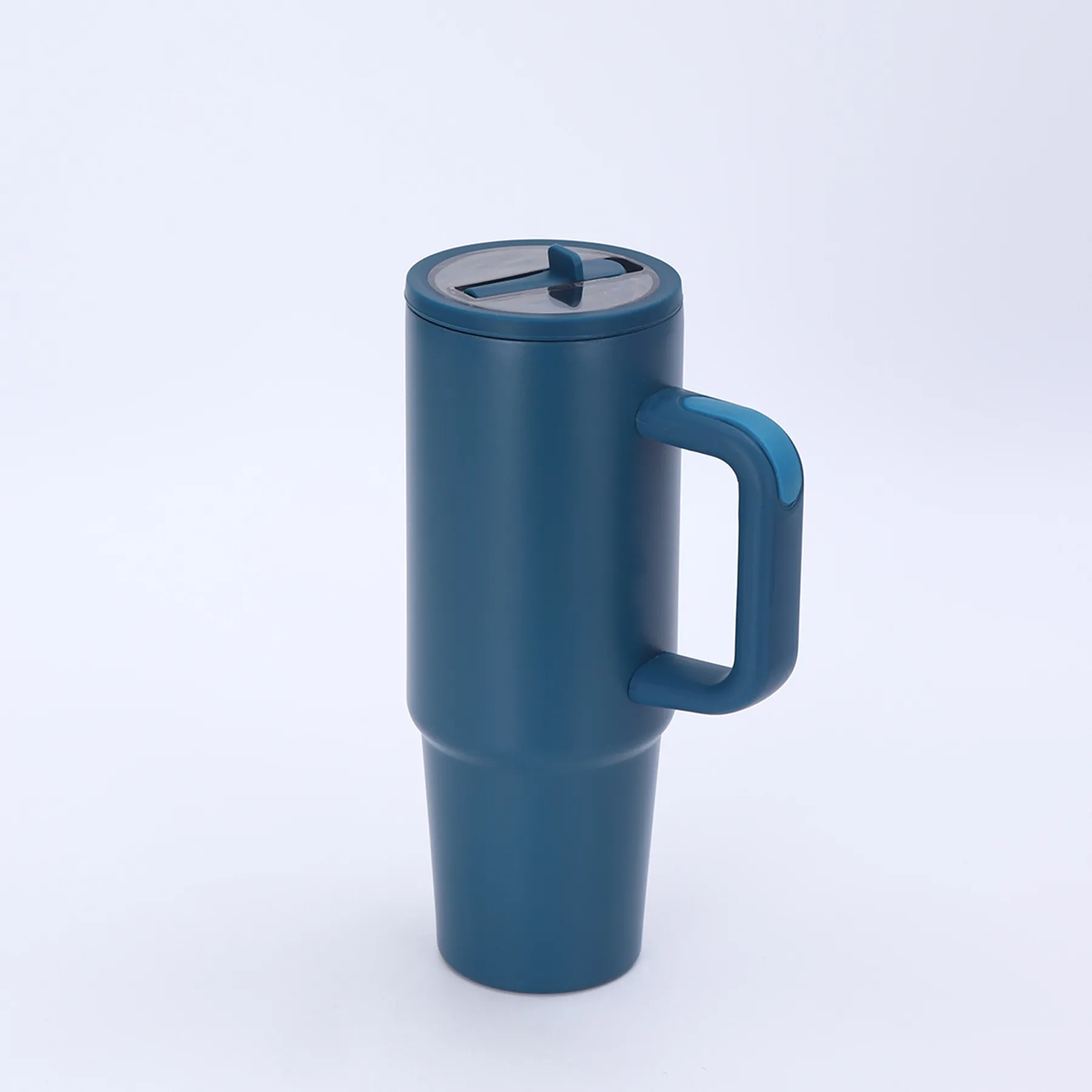 30 oz Stainless Steel Tumbler with Handle & Flip Straw Lid 12
