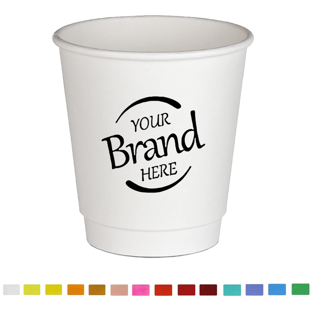 7/9/12Oz. Double Wall White Paper Cup 2