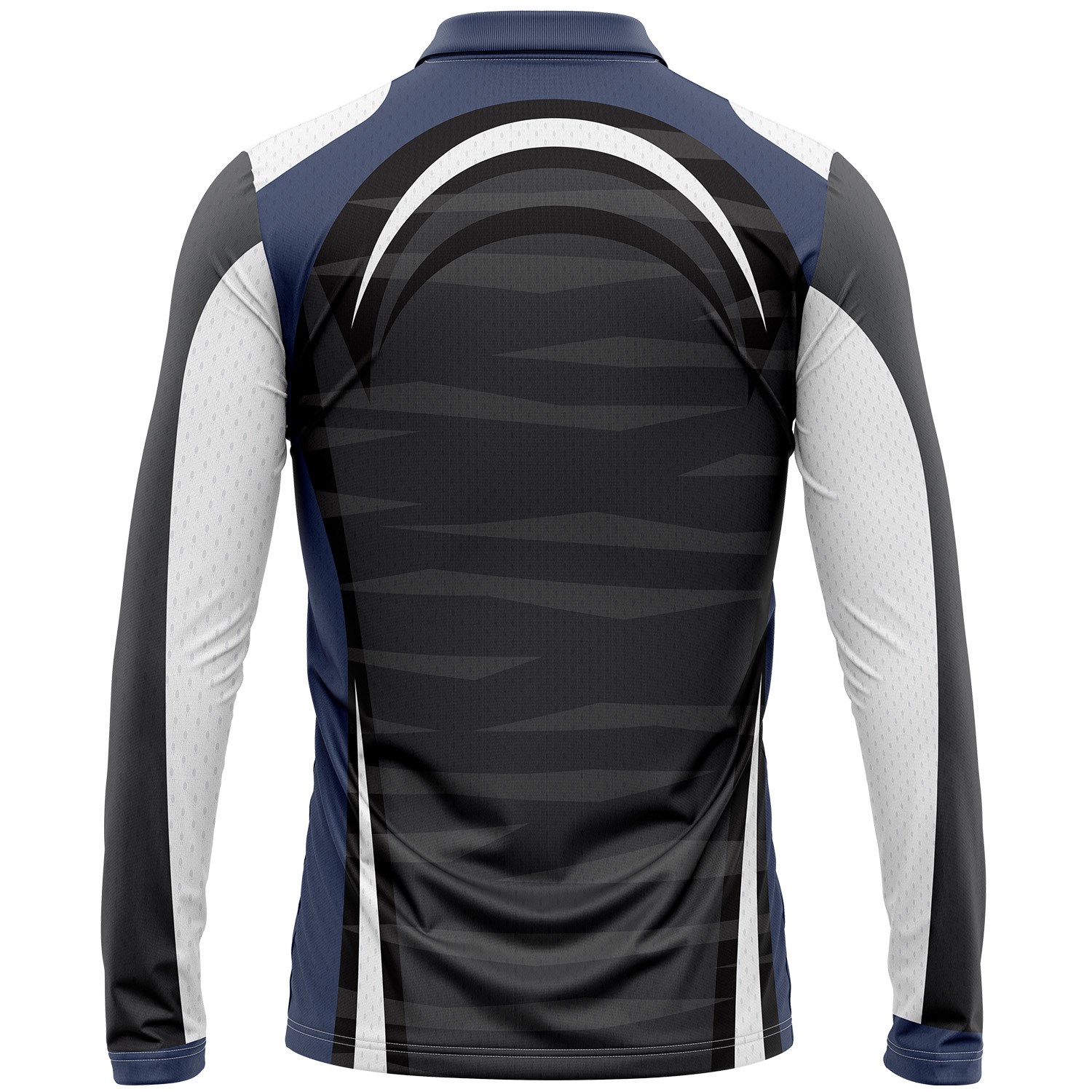 Unisex 160 GSM Birdseye Mesh Performance Long Sleeve Polo shirts 3