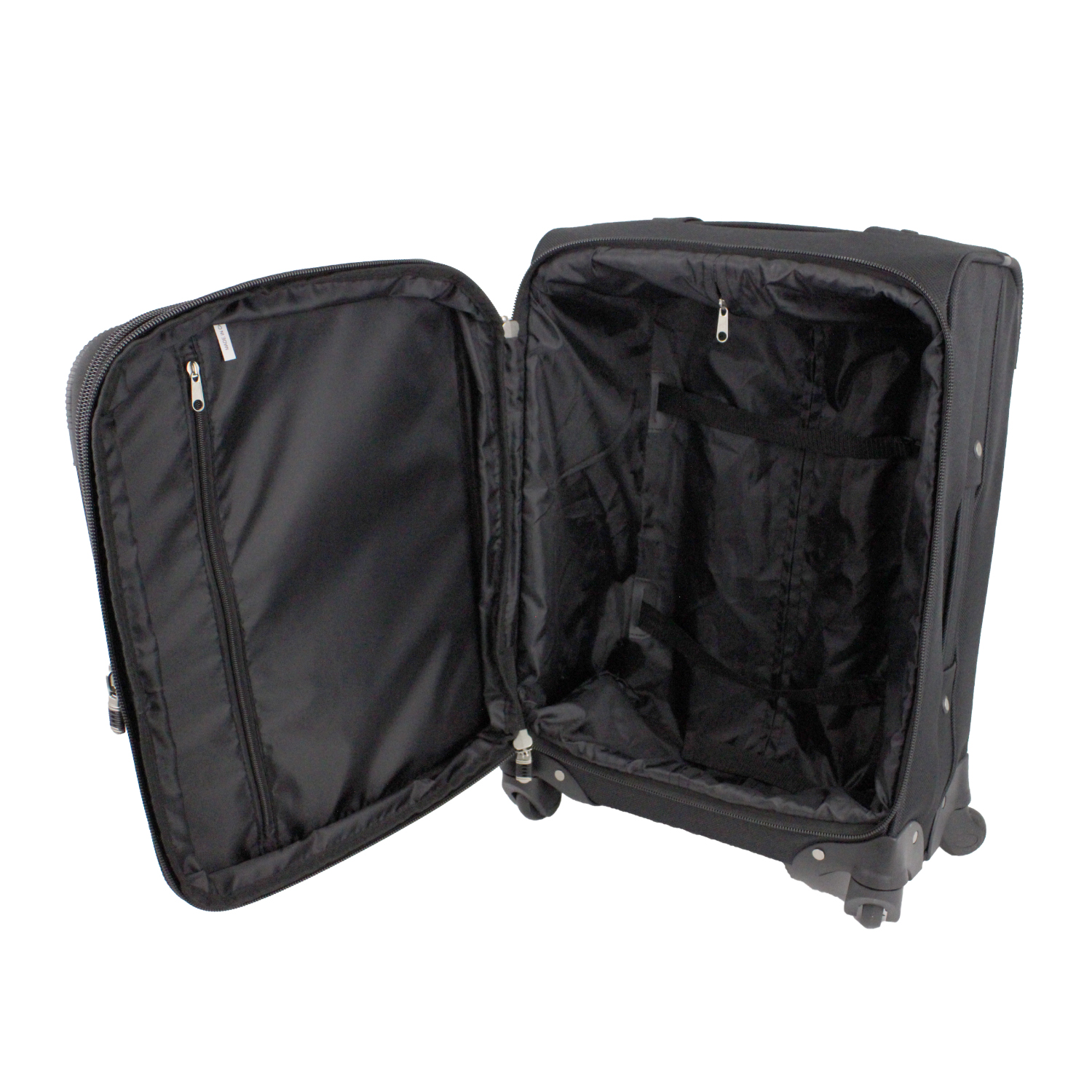 Expandable Carry-On Luggage w/ 360 Swivel Wheels