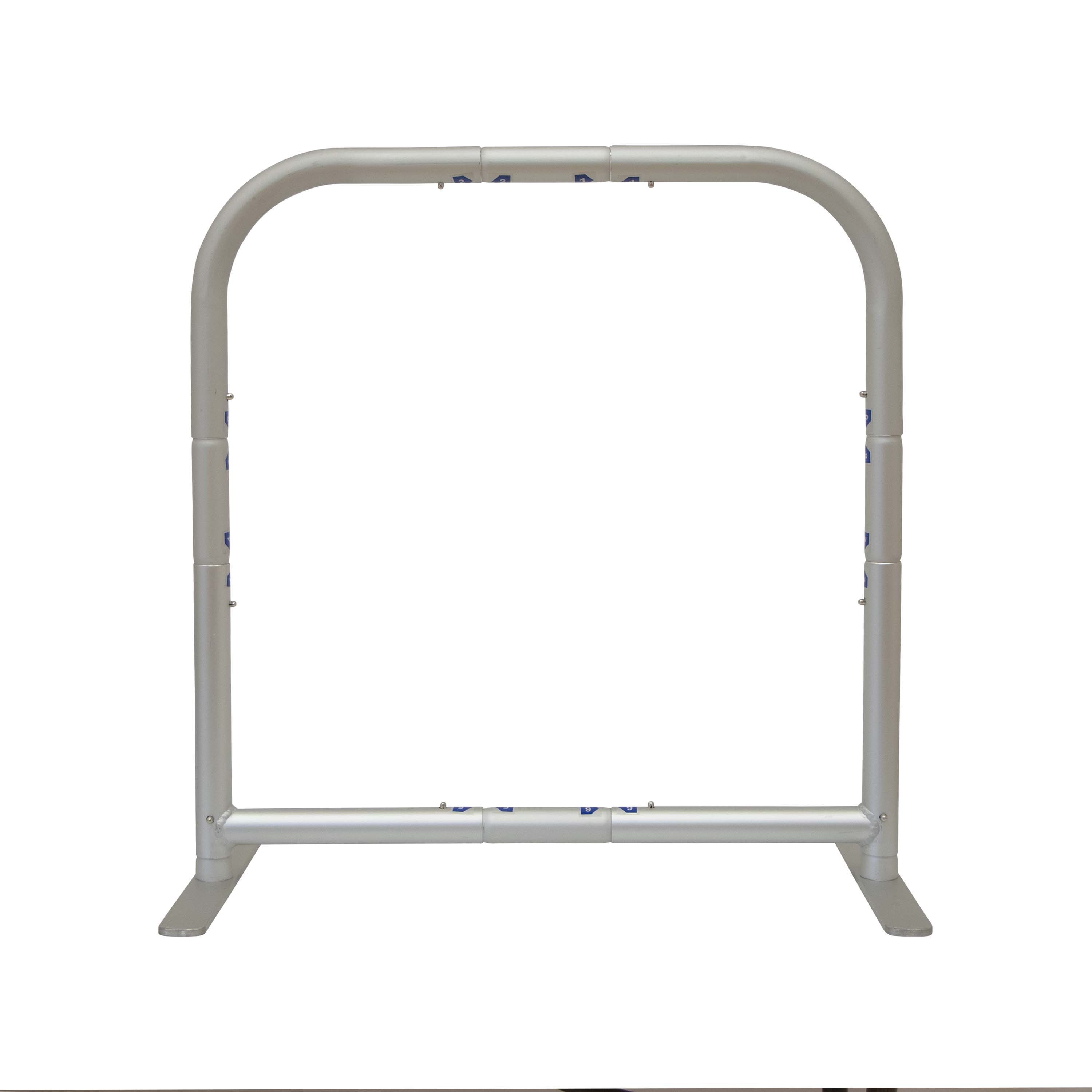 2'W x 2'H  EuroFit™ Tabletop Straight Wall Hardware 4