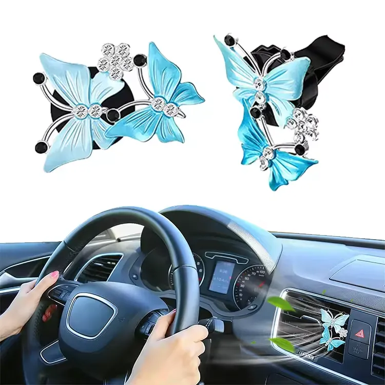 Car Air Fresheners Vent Clips,Butterfly Freshener Perfume 4