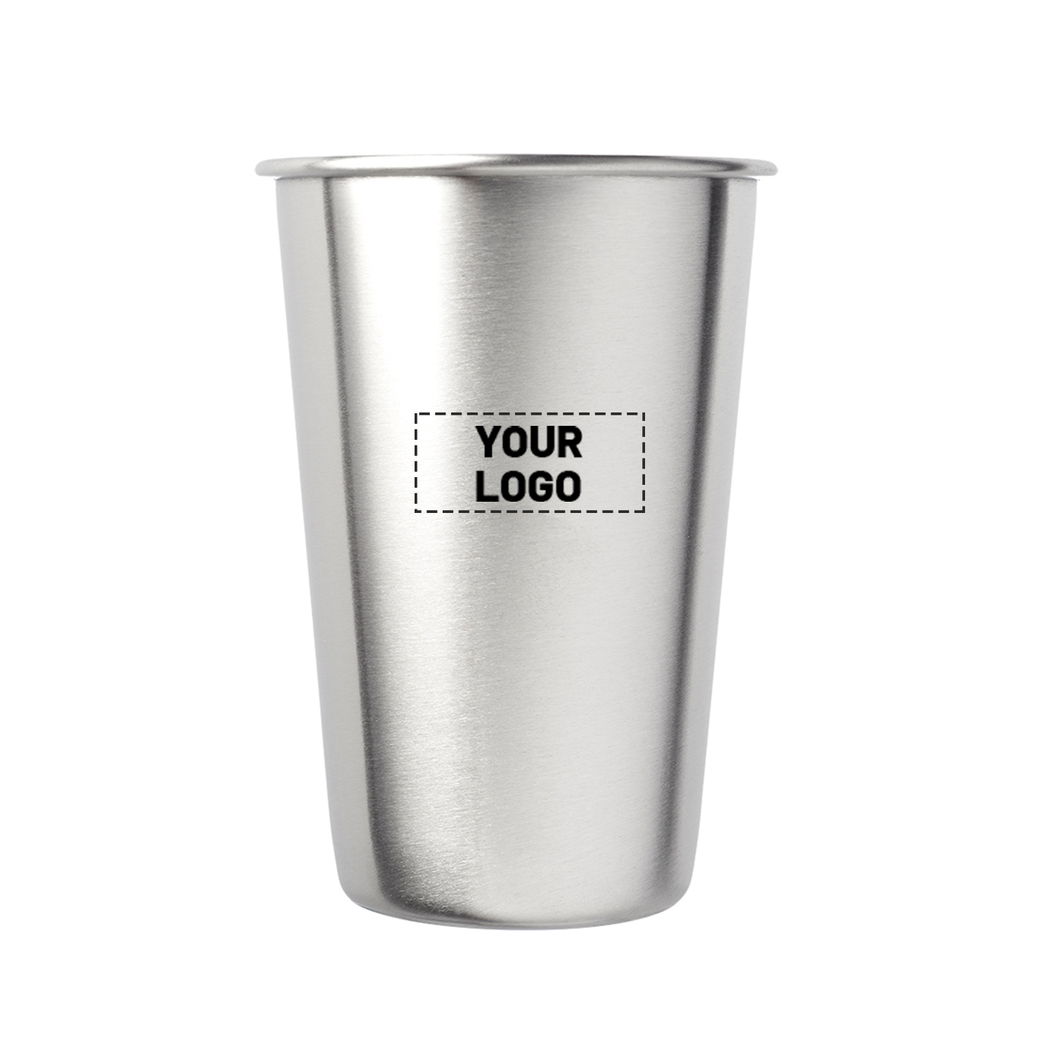 Single-wall Stainless Steel Mixing Glass, 16oz. 2