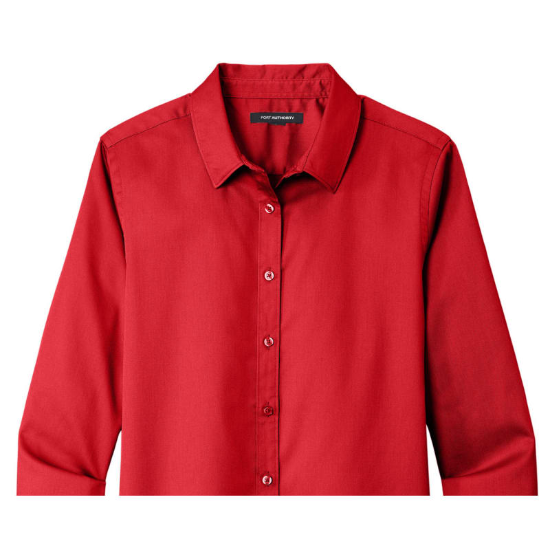Port Authority Ladies Long Sleeve SuperPro React Twill Shirt. 36