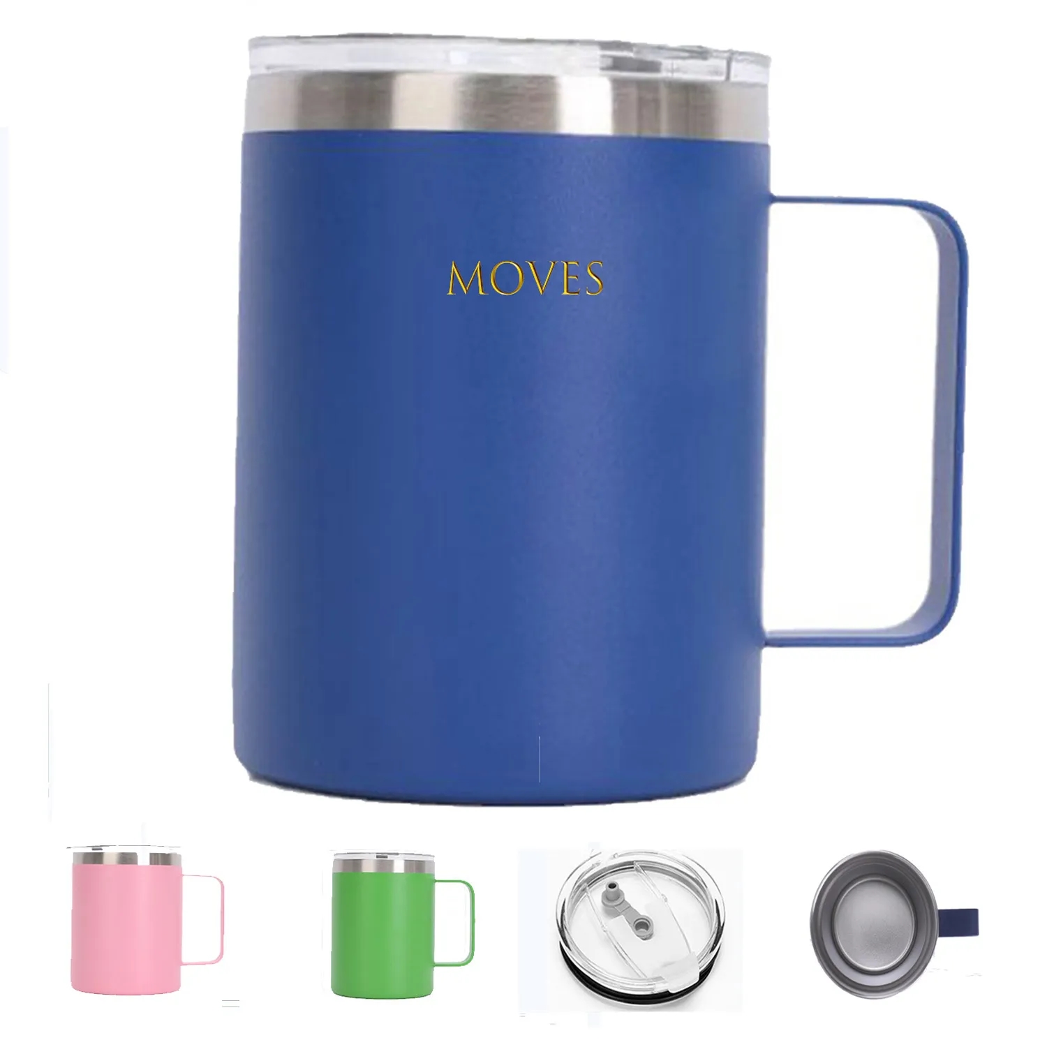 Stainless Steel Insulated Coffee Mug Cup With Handle 1