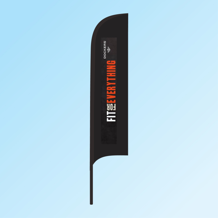 11ft PromoFlag with Ground Stake-Double 2