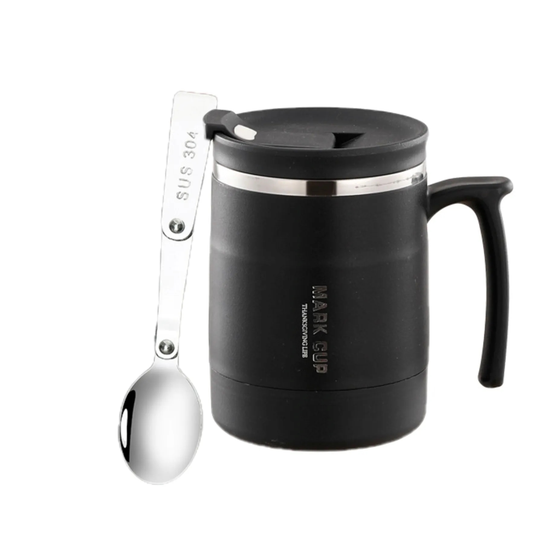 17OZ Insulated Mug with Lid and Spoon 8