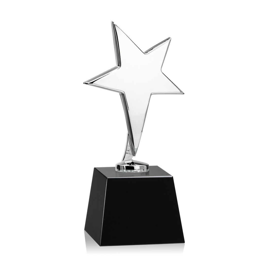 Tuscany Chrome Star VividPrint™ Award on Robson Base - Black 5