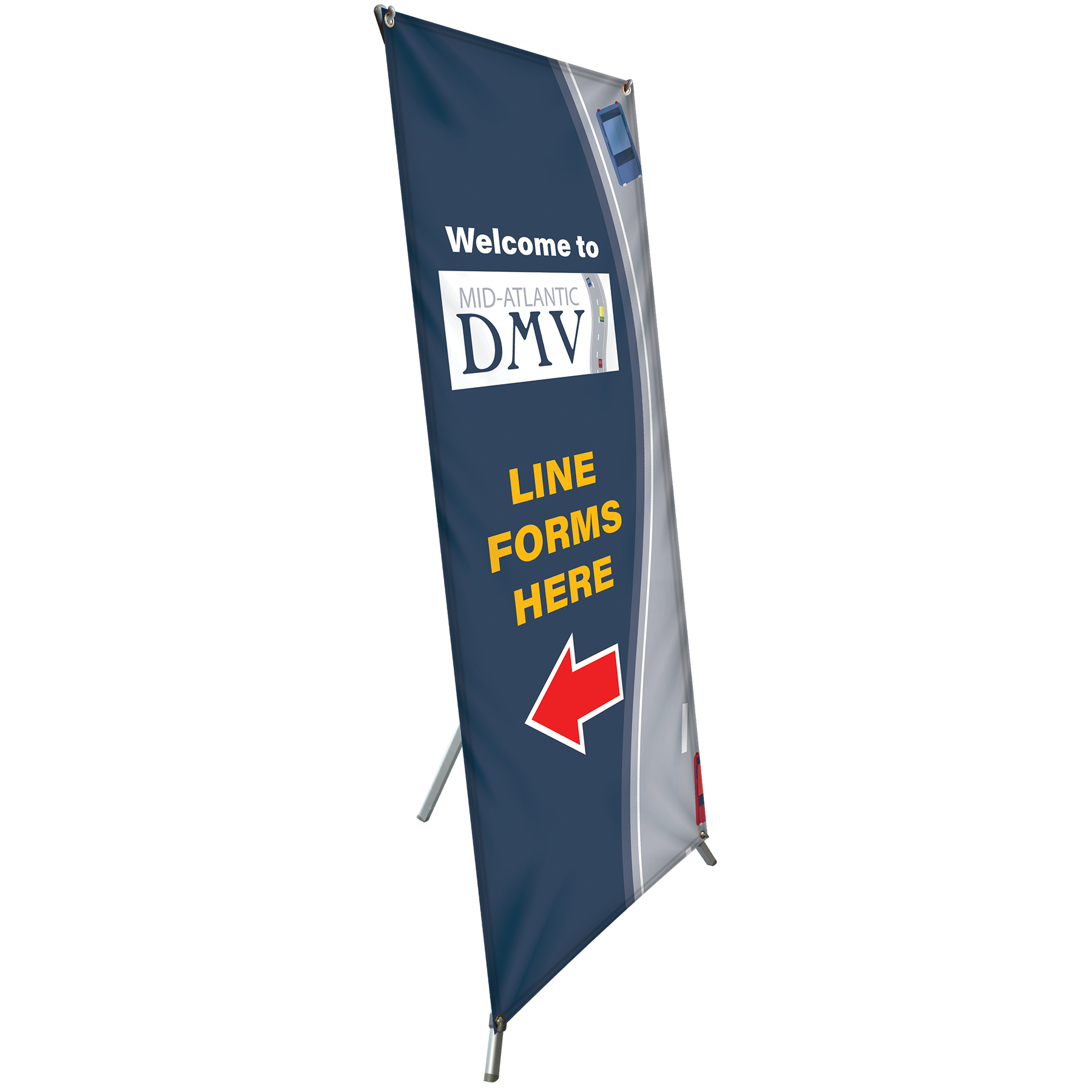 60" x 24" X-Banner Kit 9