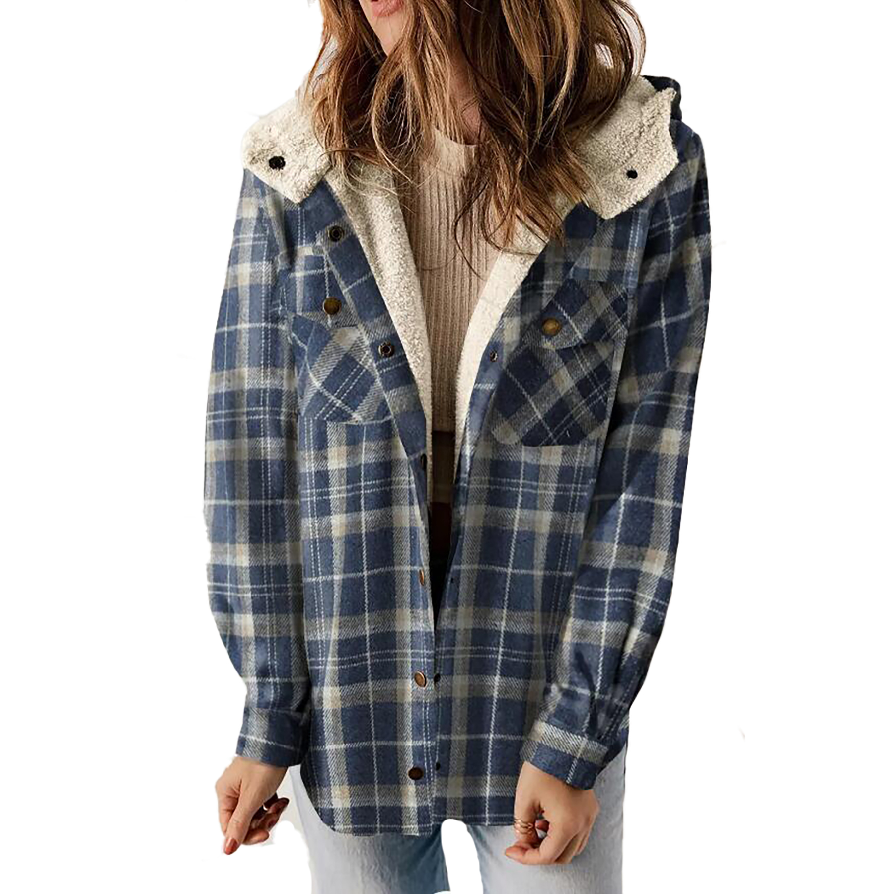 Women's Warm Plaid Jacket 3