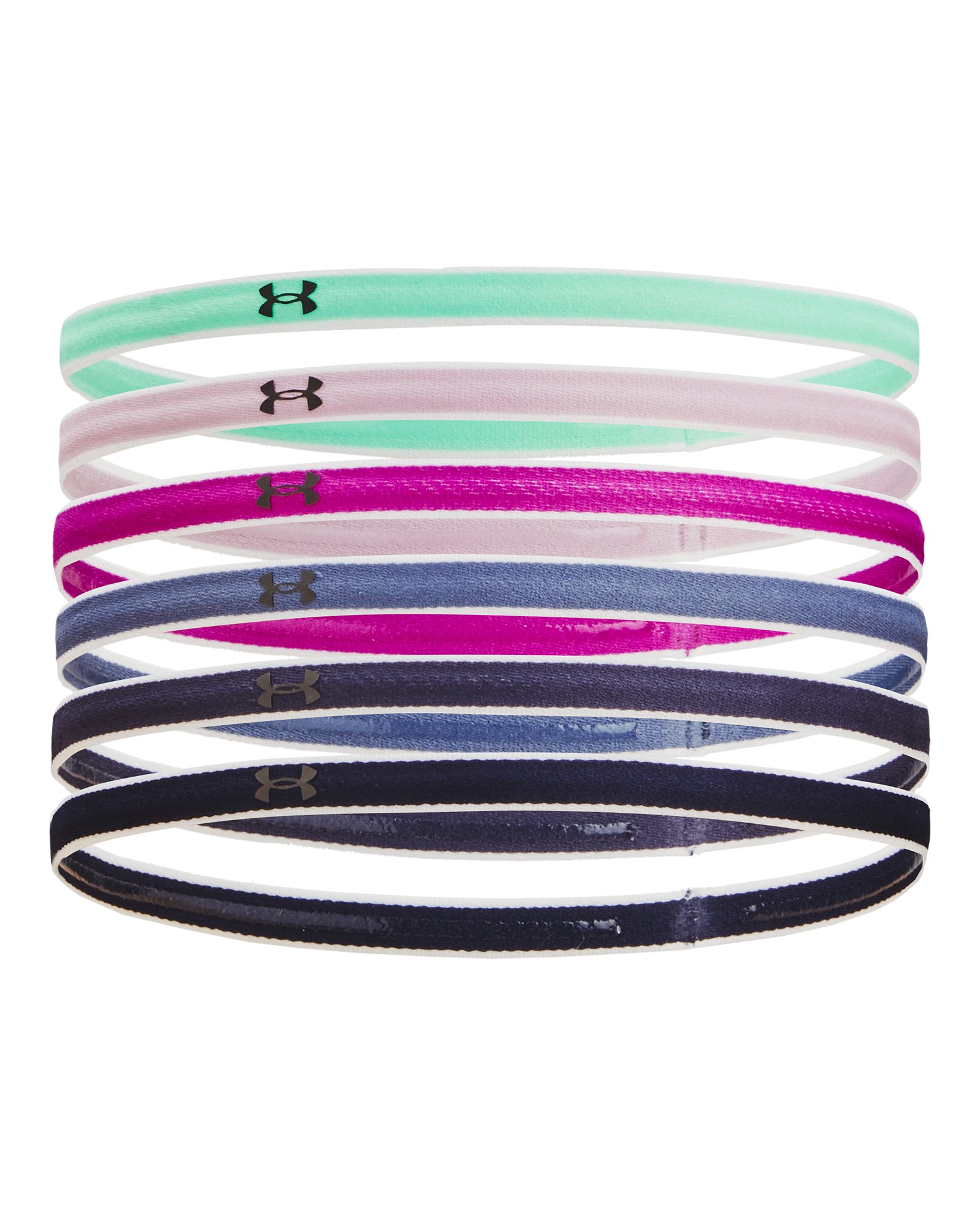 UA Mini Girls' 6-Pack Headbands 2