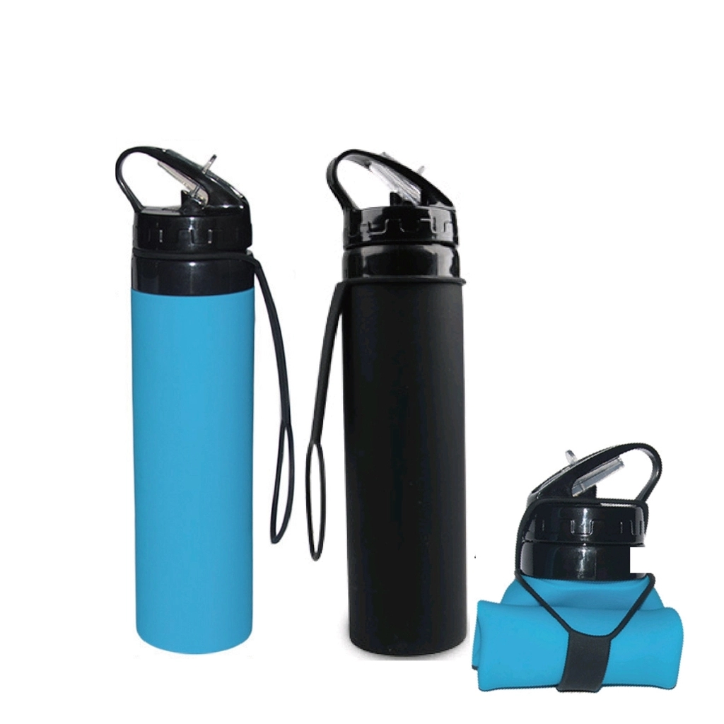 20 Oz. Collapsible Sport Water Bottle with Hook 3
