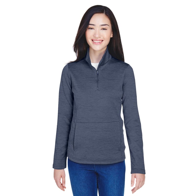 Devon & Jones Ladies' Newbury Mélange Fleece Quarter-Zip 23