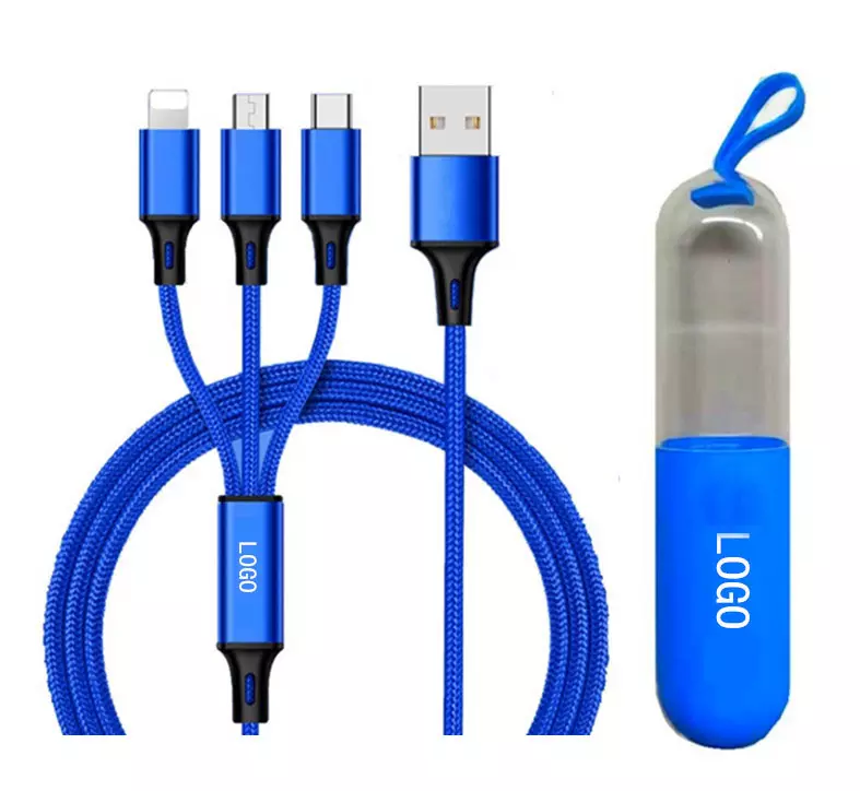 3 in 1 Charging Cables with Capsule Case 4