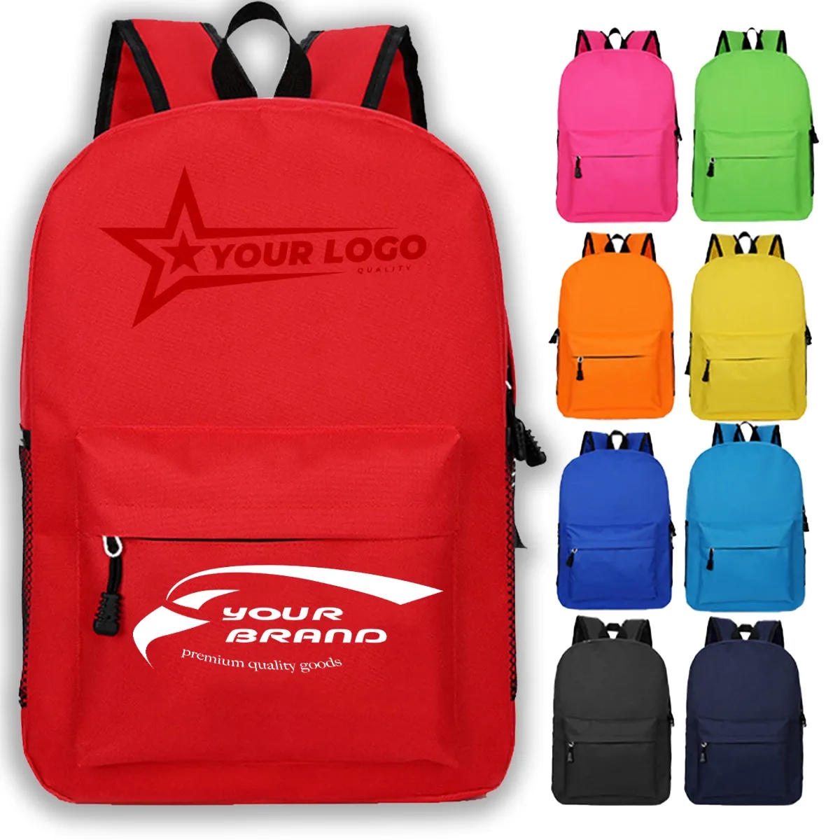 In Stock Classic Budget Custom School Backpack 3