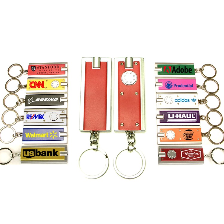 Rectangular Flashlight Key Chain