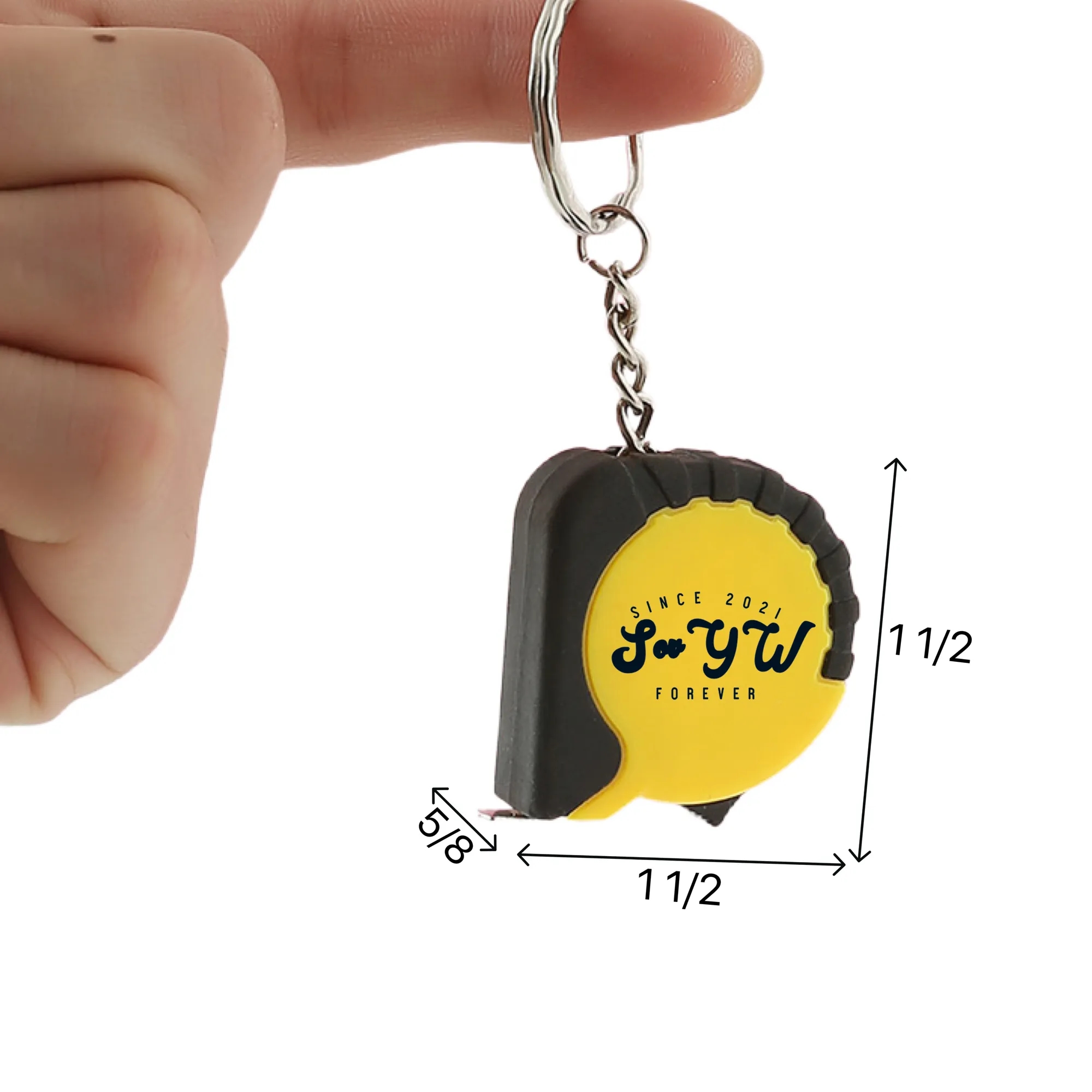 Mini Grip Tape Measure Key Chain 1