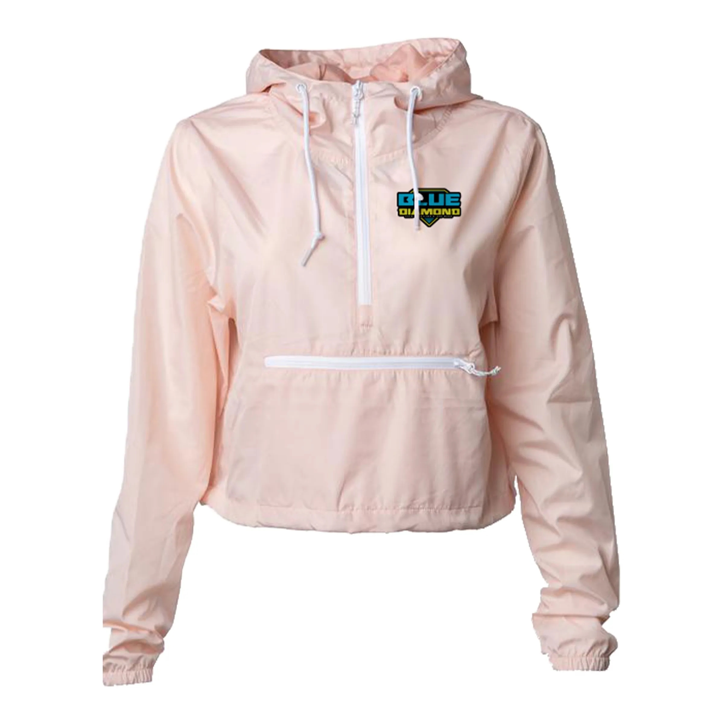 Independent Trading Co. Women's Lightweight Crop Windbreaker 15