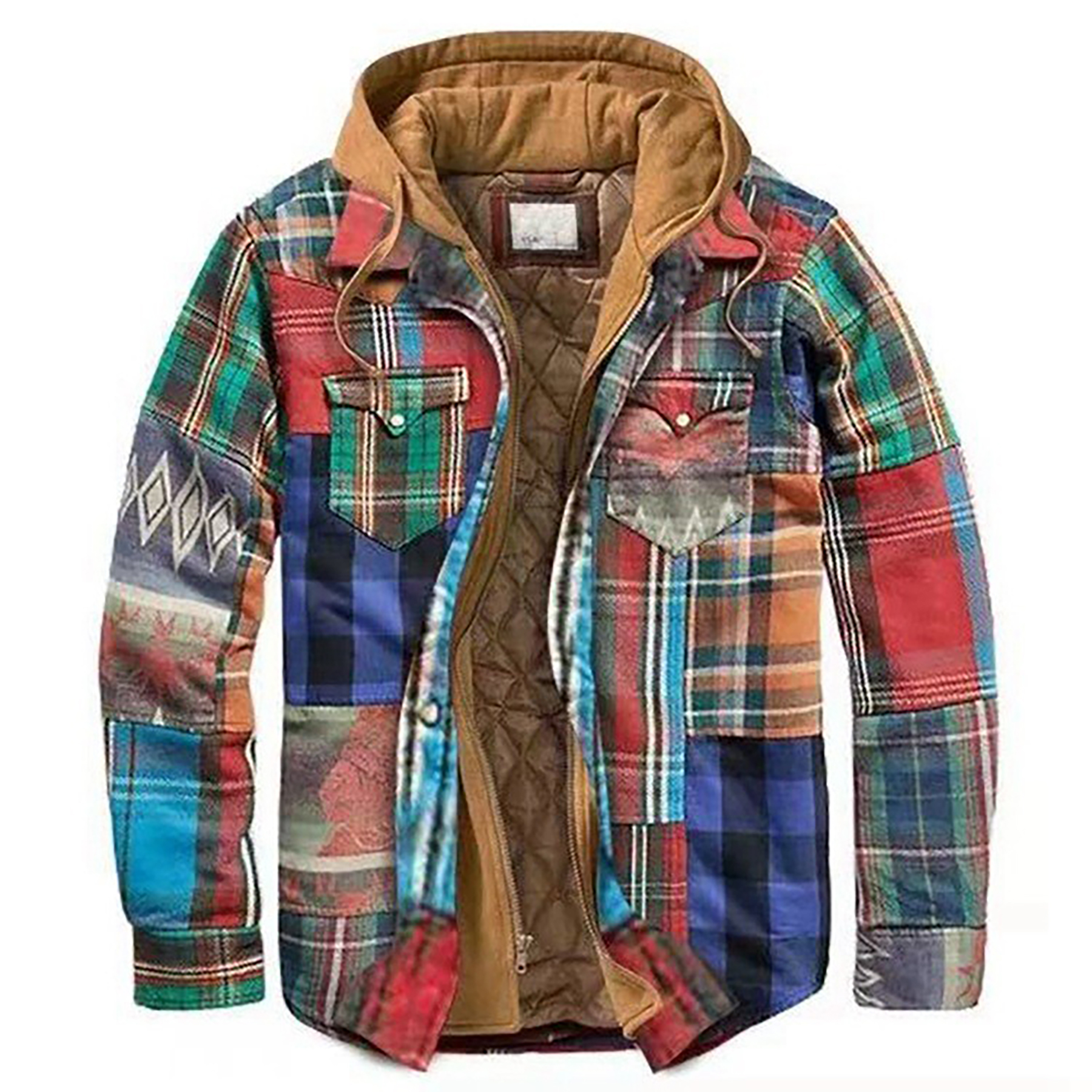 Plaid Cotton Hooded Jacket 8