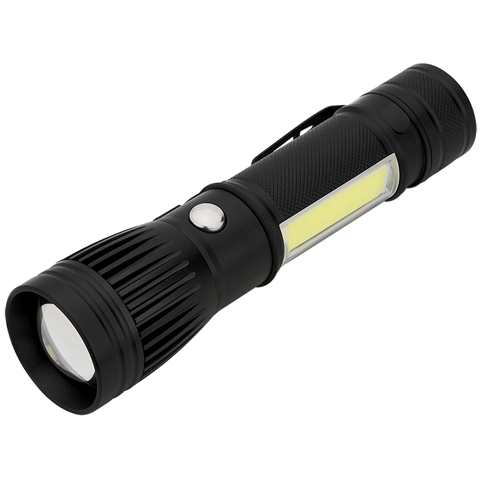 Channel LED / COB Rechargeable Flashlight 2