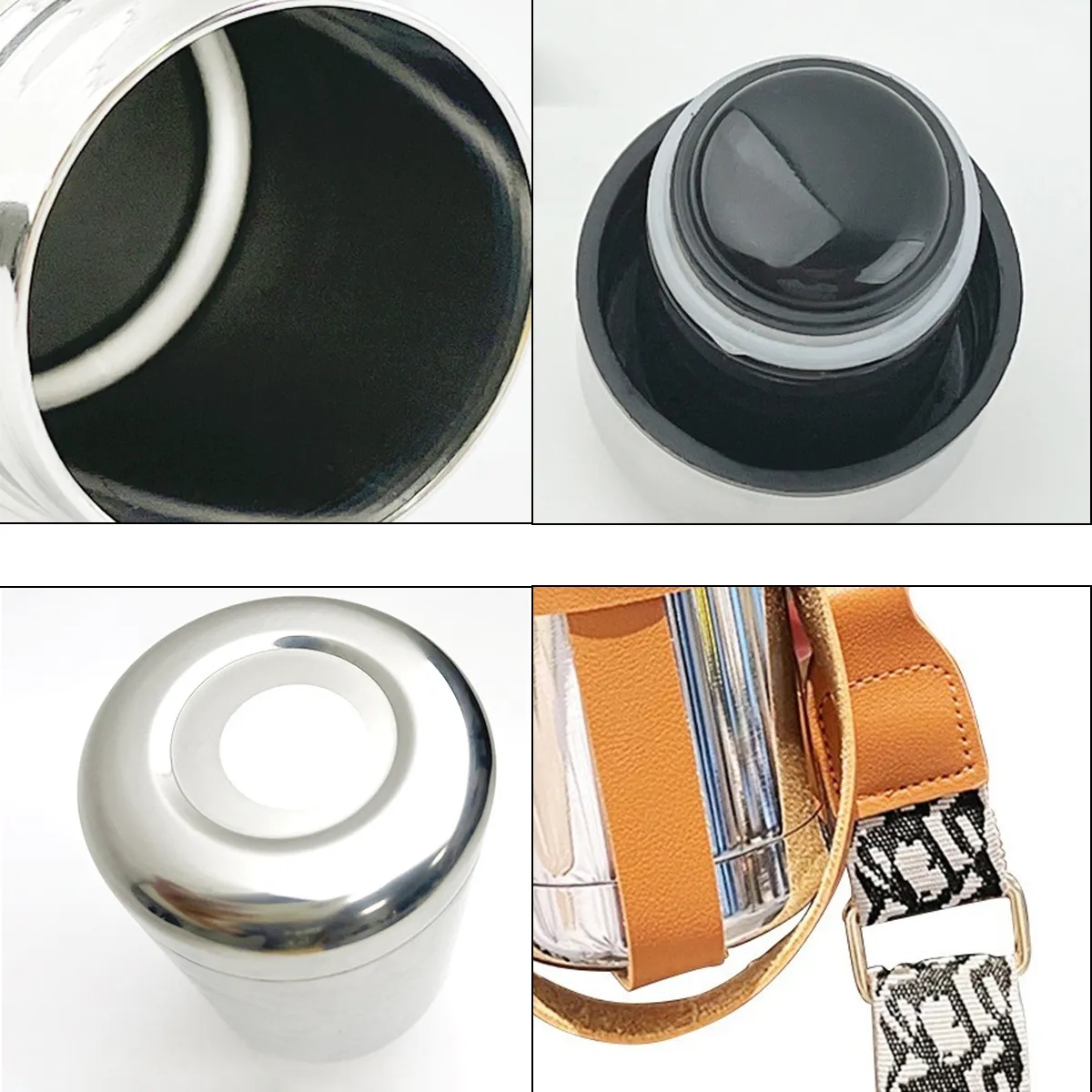 Stainless Steel Insulated Bottle With Strap Sleeve 6