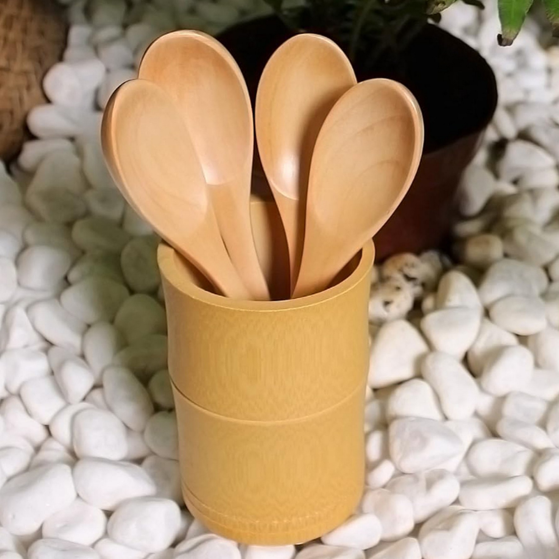 Bamboo Round Handle Spoon 2